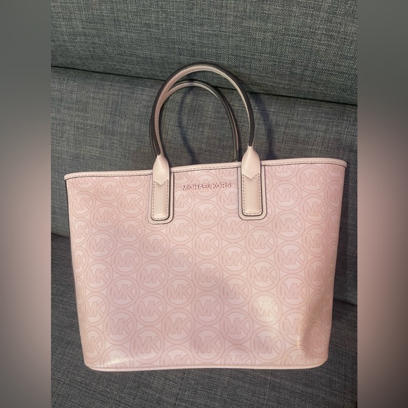 LIKE NEW MICHAEL KORS Jodie Small Logo Jacquard Tote Bag - Picture 8 of 8